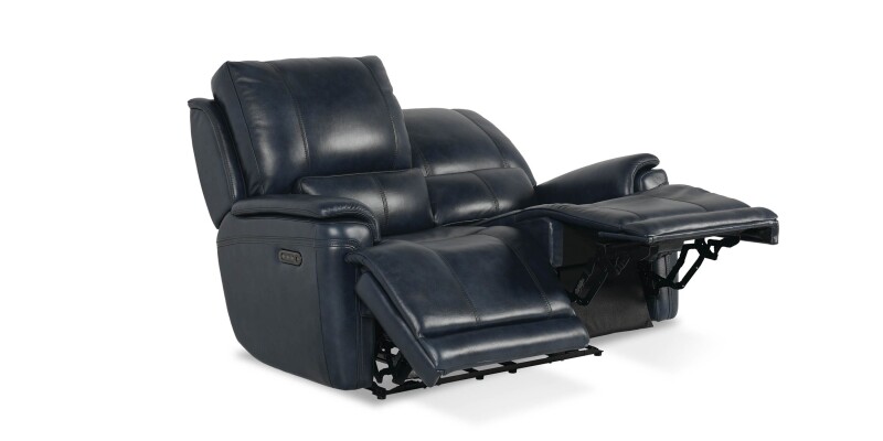 Burlington Leather Power Reclining Loveseat 3749P42N
