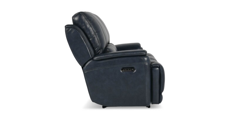 Burlington Leather Power Reclining Loveseat 3749P42N