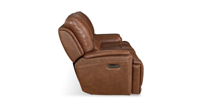 Burlington Leather Power Reclining Loveseat 3749P42U