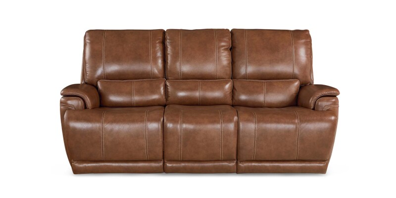 Burlington Leather Power Reclining Sofa 3749P62U