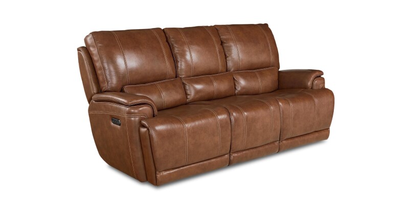 Burlington Leather Power Reclining Sofa 3749P62U