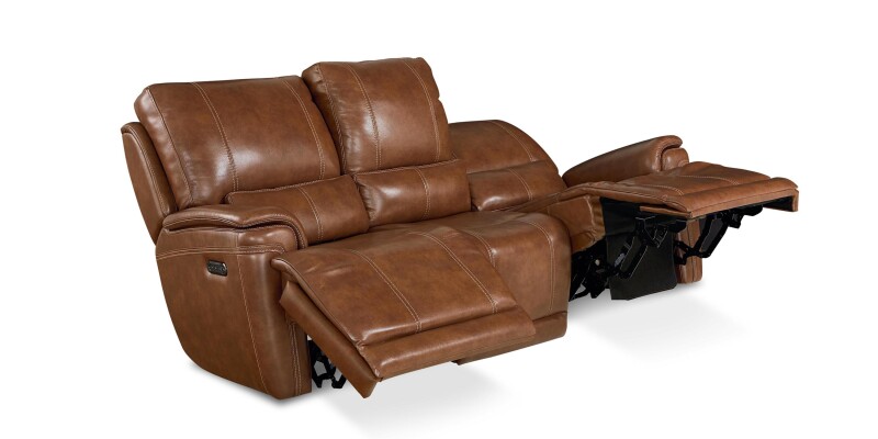 Burlington Leather Power Reclining Sofa 3749P62U