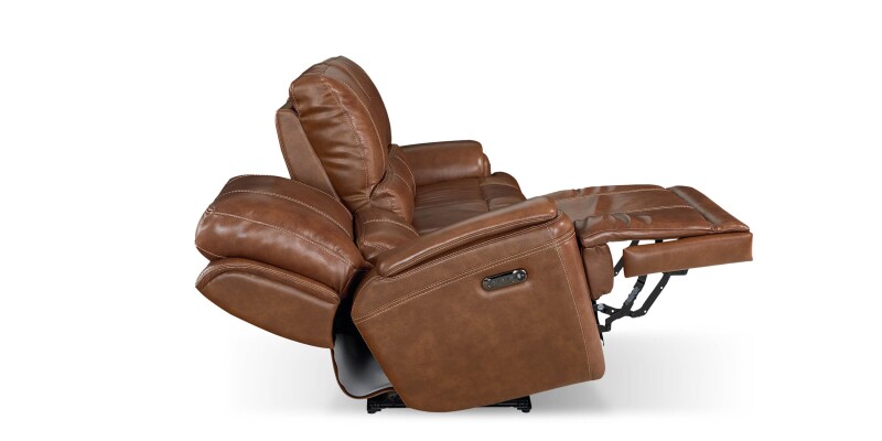 Burlington Leather Power Reclining Sofa 3749P62U