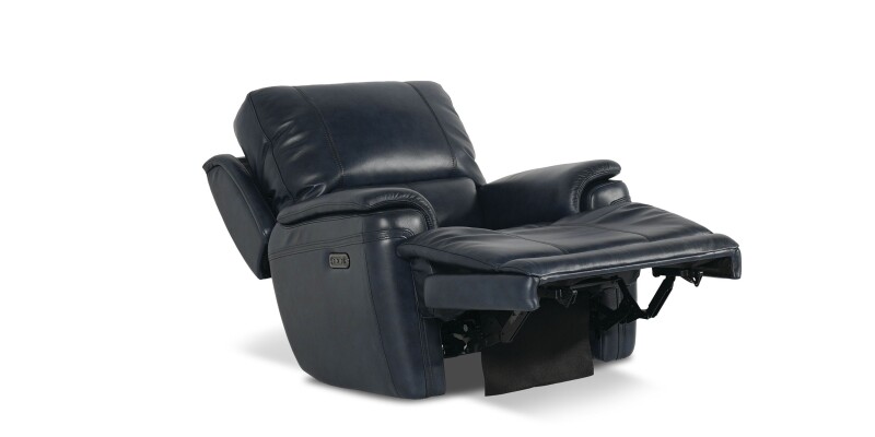 Burlington Leather Lay Flat Power Recliner 3749P9N
