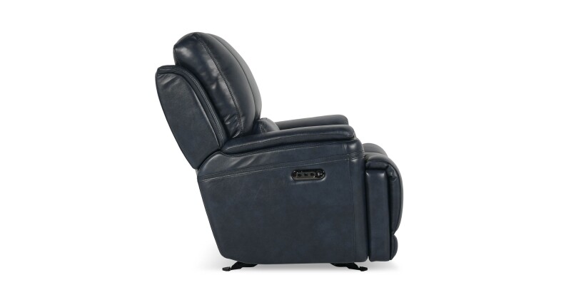 Burlington Leather Lay Flat Power Recliner 3749P9N