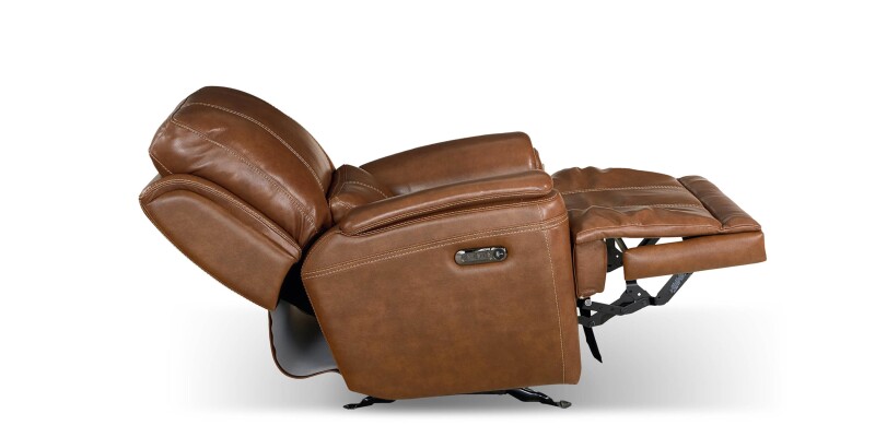 Burlington Leather Lay Flat Power Recliner 3749P9U