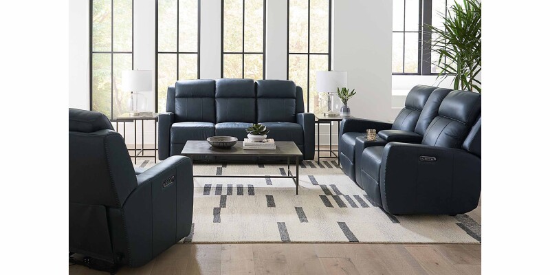Norwood Leather Power Reclining Sofa 3752P62S
