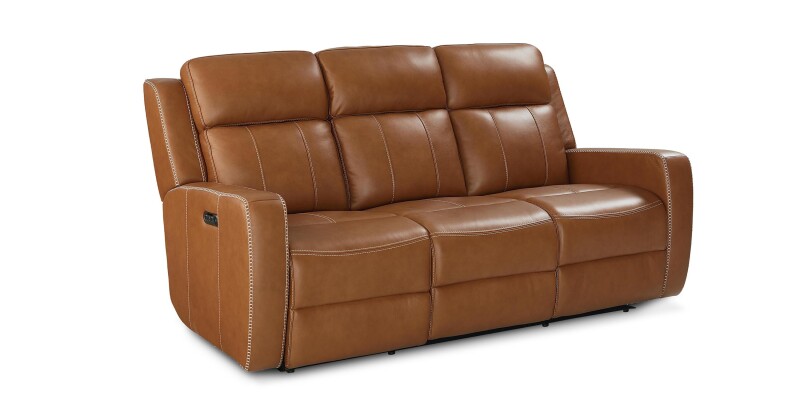 Norwood Leather Power Reclining Sofa 3752P62T