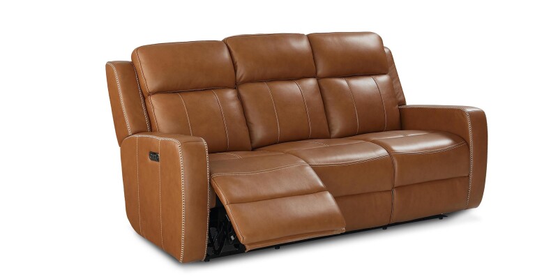 Norwood Leather Power Reclining Sofa 3752P62T