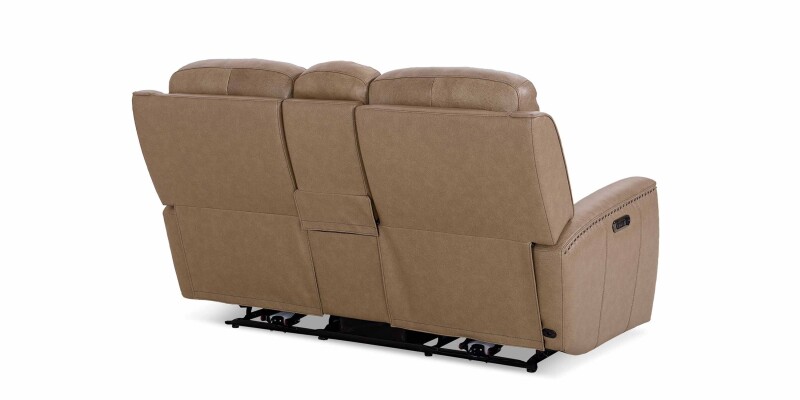 Douglas Leather Power Reclining Loveseat with Center Console 3793PC42W