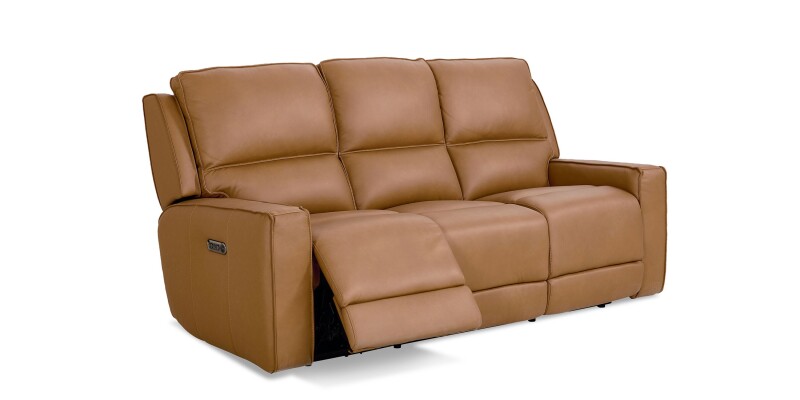 Raymond Leather Power Reclining Sofa 3795P62A