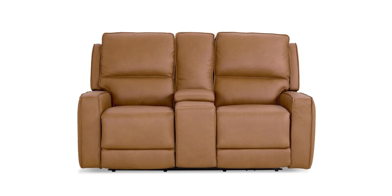 Raymond Leather Power Reclining Loveseat with Center Console 3795PC42A