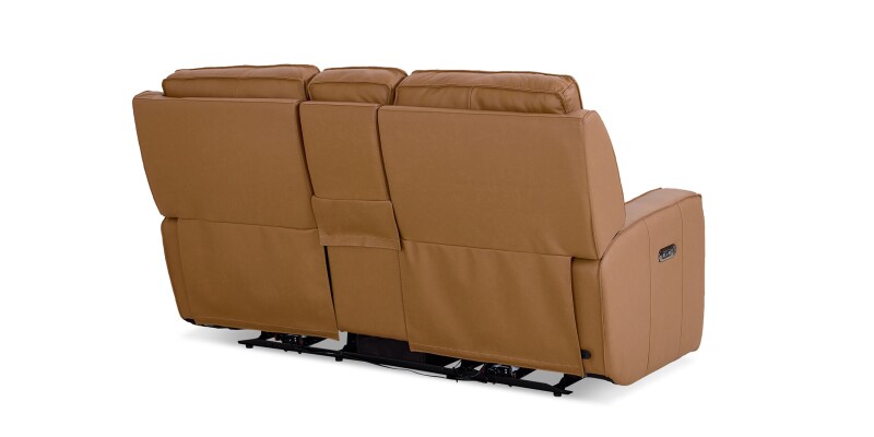 Raymond Leather Power Reclining Loveseat with Center Console 3795PC42A