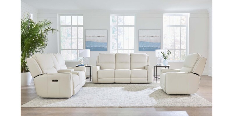 Raymond Leather Power Reclining Loveseat with Center Console 3795PC42V