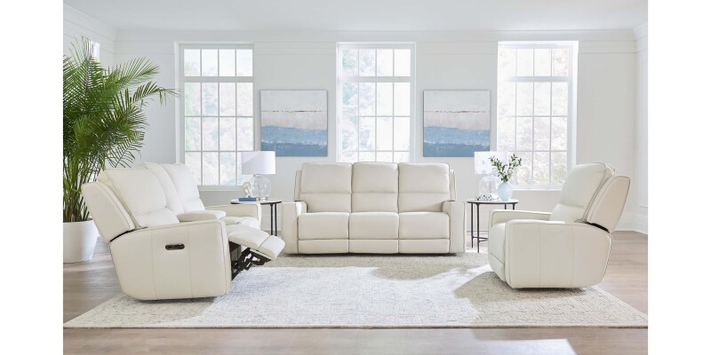 Raymond Leather Power Reclining Loveseat with Center Console 3795PC42V