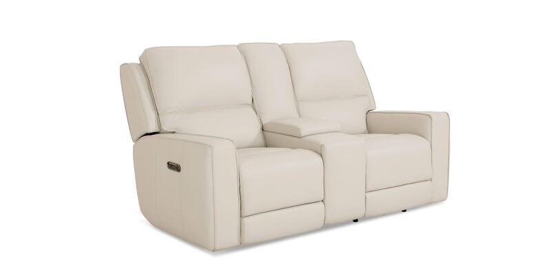 Raymond Leather Power Reclining Loveseat with Center Console 3795PC42V