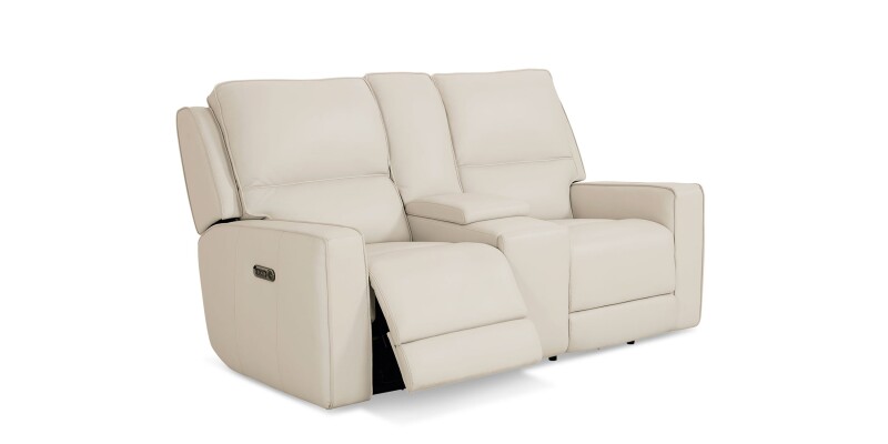 Raymond Leather Power Reclining Loveseat with Center Console 3795PC42V