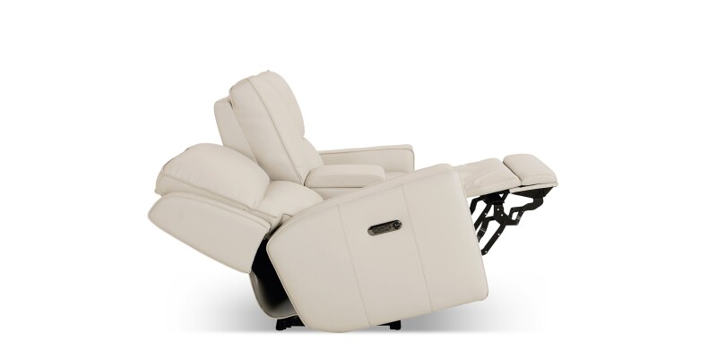 Raymond Leather Power Reclining Loveseat with Center Console 3795PC42V