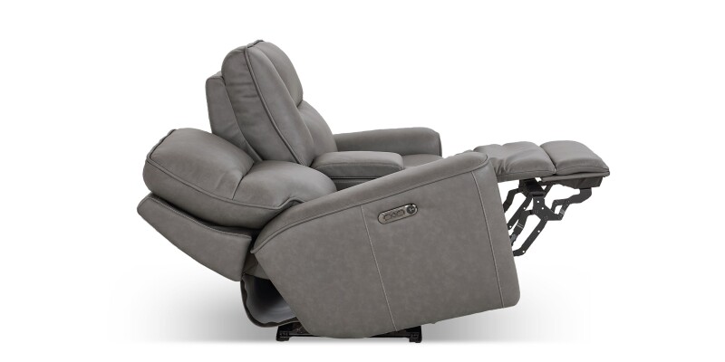 Kenneth Leather Power Reclining Loveseat with Center Console 3797PC42G