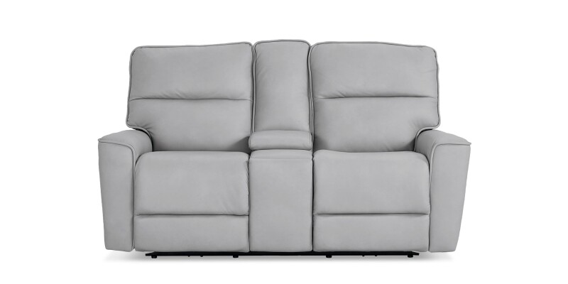 Kenneth Leather Power Reclining Loveseat with Center Console 3797PC42M