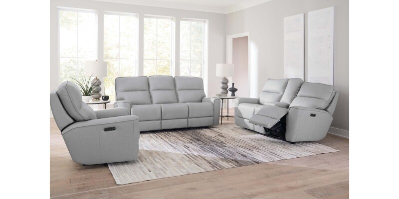 Kenneth Leather Power Reclining Loveseat with Center Console 3797PC42M