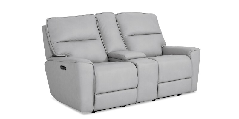 Kenneth Leather Power Reclining Loveseat with Center Console 3797PC42M