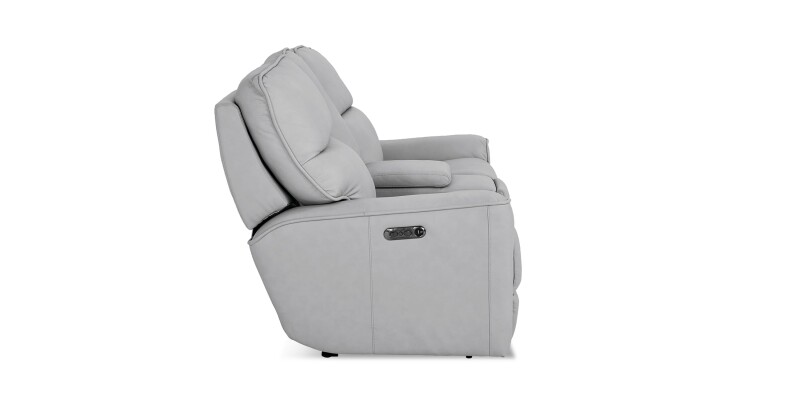 Kenneth Leather Power Reclining Loveseat with Center Console 3797PC42M