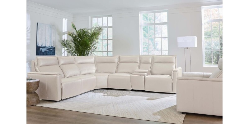 Chauncey Leather Power Reclining Sectional 3799MSECTV
