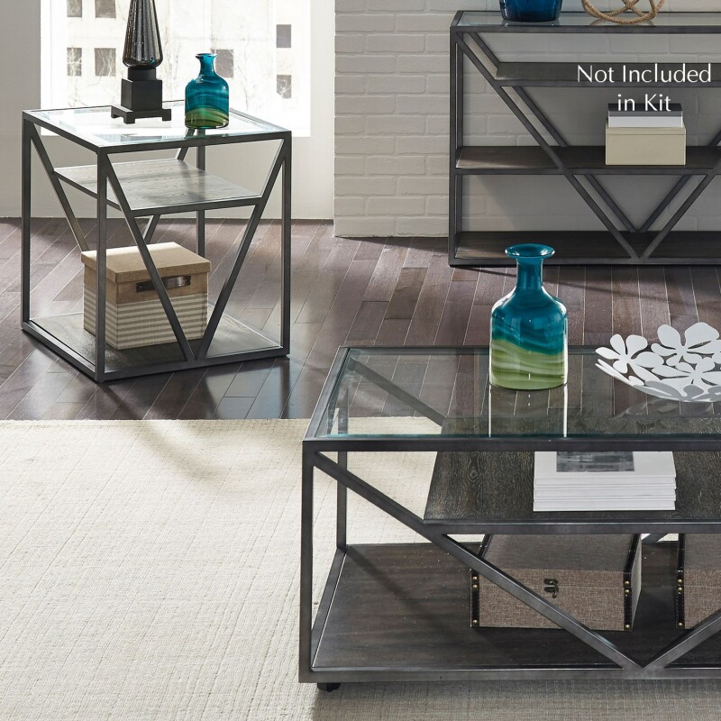Arista 3 Piece Set (1-Cocktail 2-End Tables) 37OT3PCS
