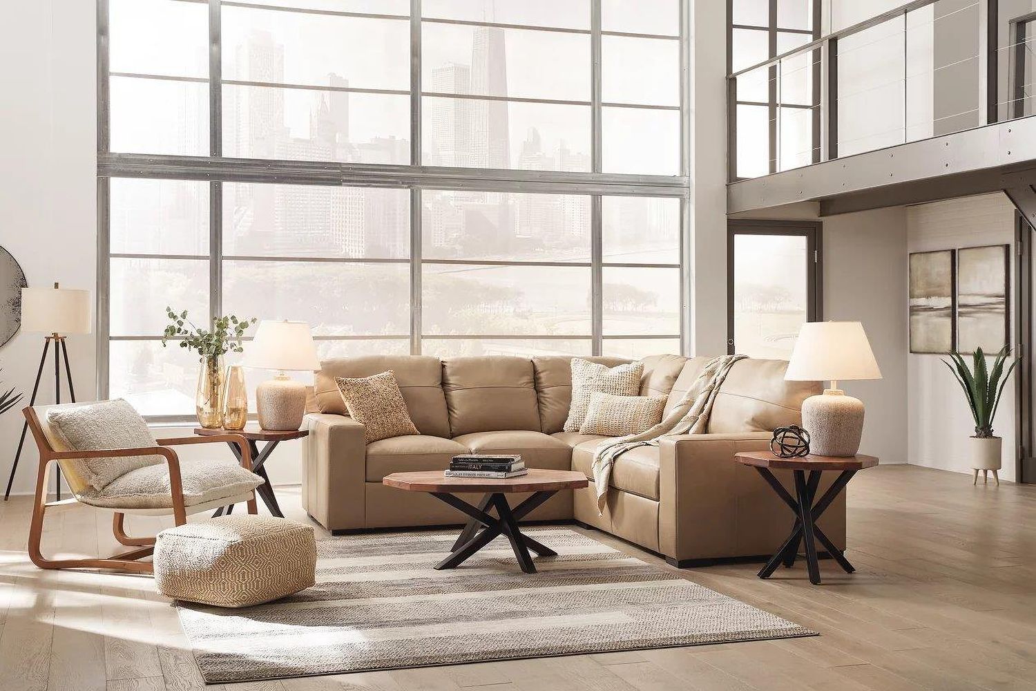 Bandon 2-Piece LAF Sectional In Toffee 38006S1