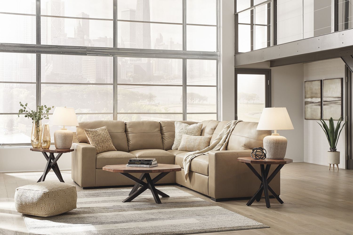 Bandon 2-Piece LAF Sectional In Toffee 38006S1