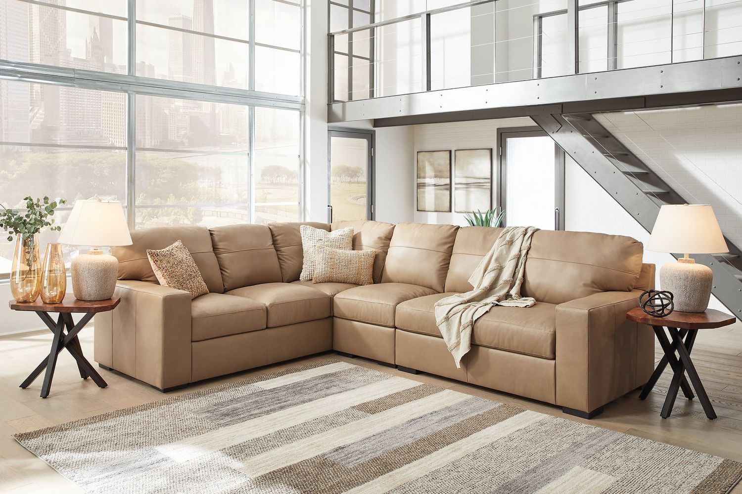 Bandon 3-Piece LAF Sectional In Toffee 38006S3