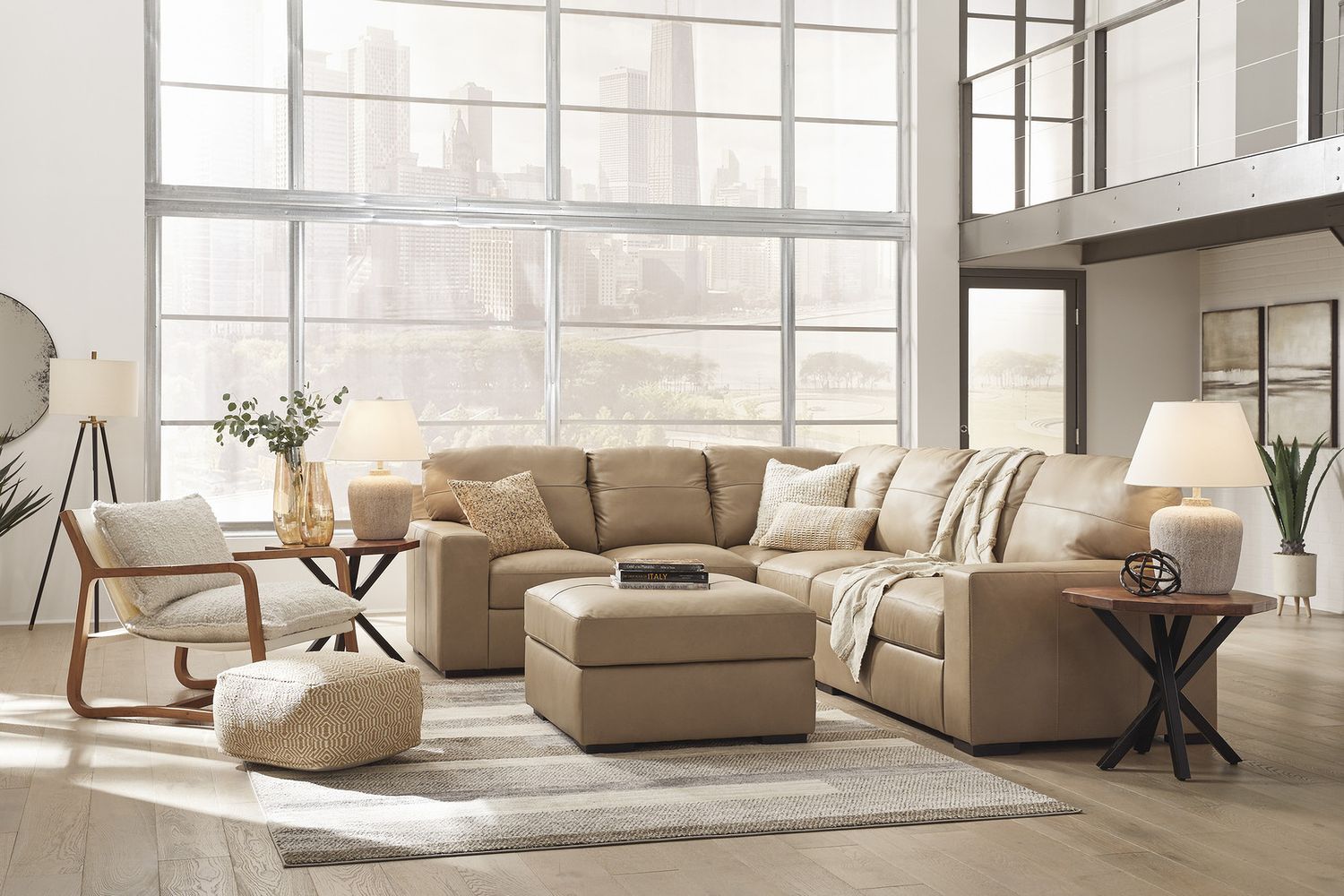 Bandon 3-Piece LAF Sectional In Toffee 38006S3