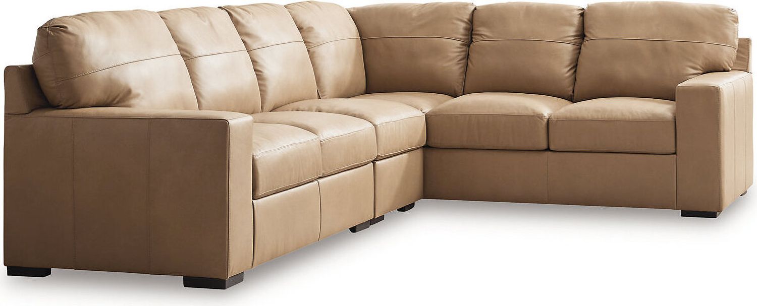 Bandon 3-Piece RAF Sectional In Toffee 38006S4