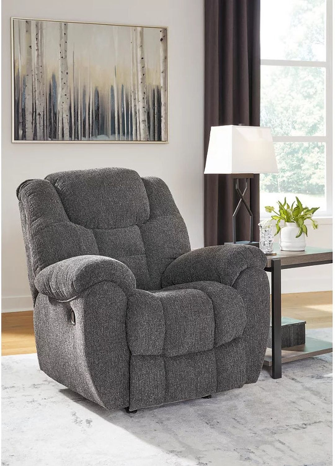 Foreside Recliner In Charcoal 3810425