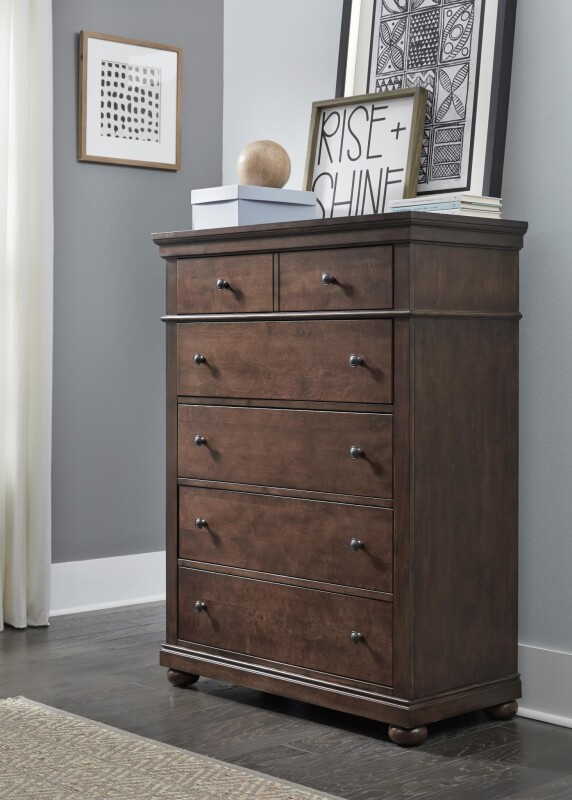 3814 Canterbury 2.0 LK Drawer Chest Cherry Finish 38142200