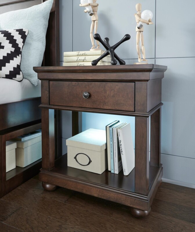 3814 Canterbury 2.0 LK Open Night Stand Cherry Finish 38143101