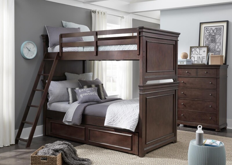 3814 Canterbury 2.0 LK Complete Bunk Twin Cherry Finish 38148110K