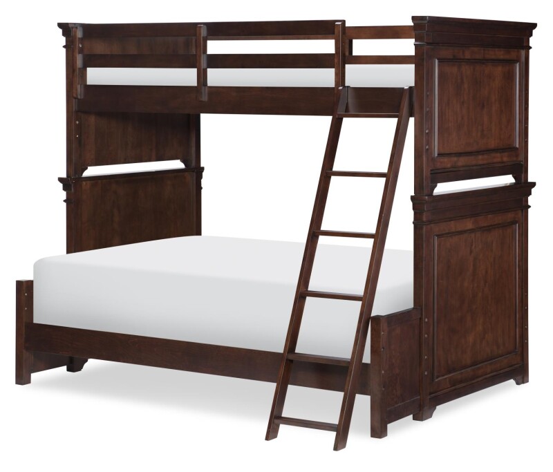 3814 Canterbury 2.0 LK Complete Bunk Twin Full Ext Cherry 38148140K