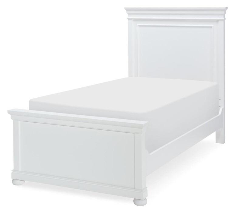 3815 Canterbury 2.0 LK Complete Panel Twin Bed White Finish 38154103K