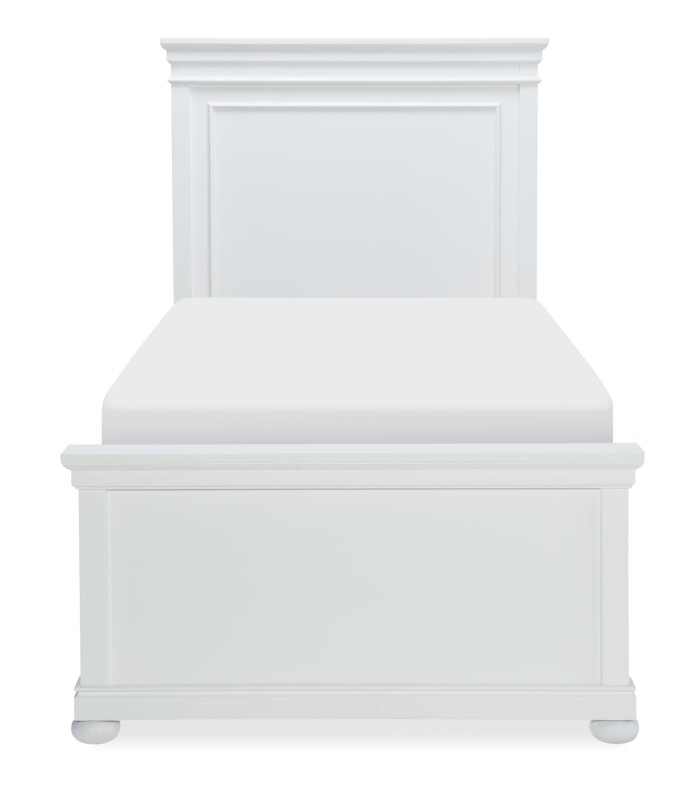 3815 Canterbury 2.0 LK Complete Panel Twin Bed White Finish 38154103K