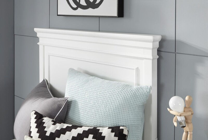 3815 Canterbury 2.0 LK Complete Panel Twin Bed White Finish 38154103K