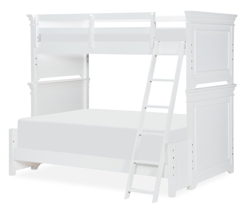 3815 Canterbury 2.0 LK Complete Bunk Twin Full Ext White 38158140K
