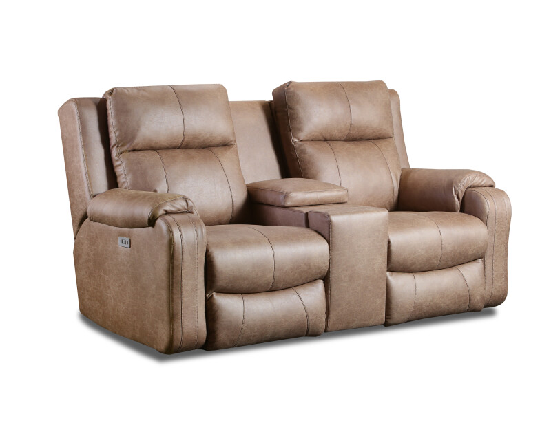 Contour Power Headrest Console Loveseat with Hidden Cupholders & Next Level 38178PNL