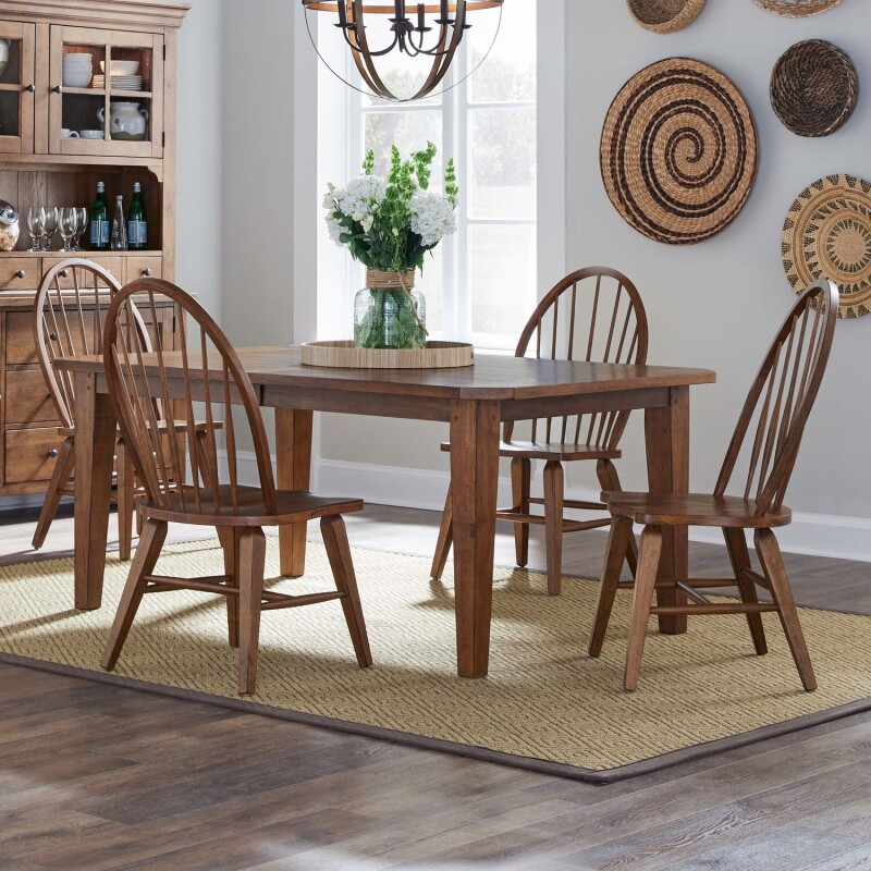 Hearthstone Ridge 5 Piece Rectangular Table Set 382DR5RLS