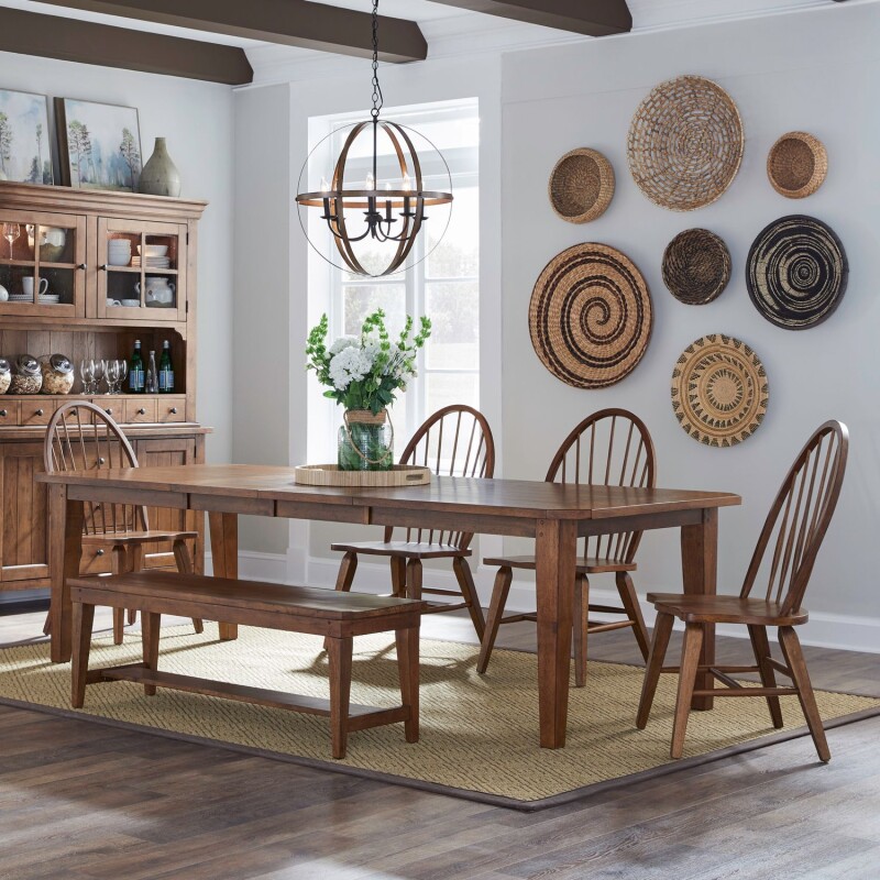 Hearthstone Ridge 6 Piece Rectangular Table Set 382DR6RTS