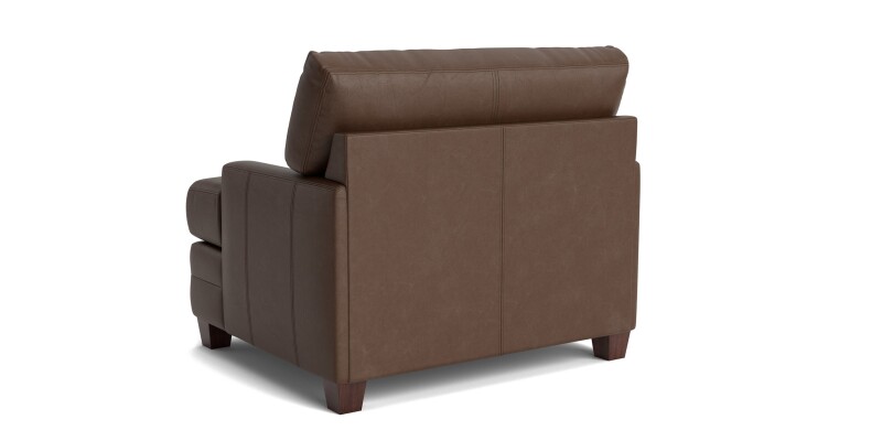 Carolina Leather Track Arm Accent Chair 384918L60