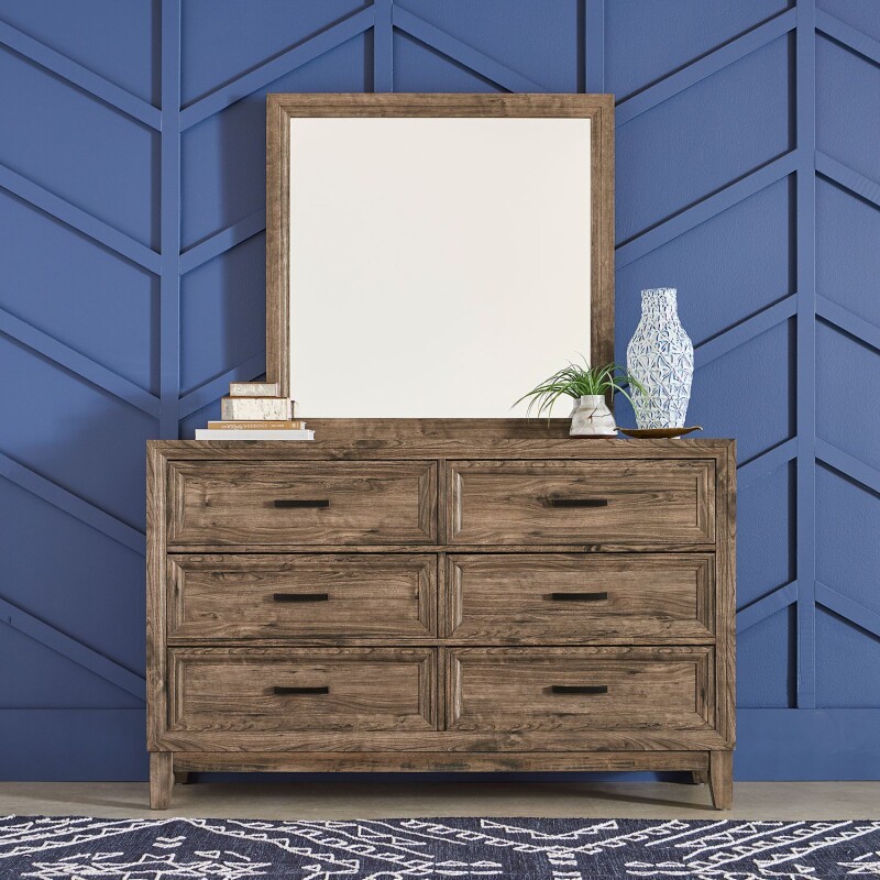 Ridgecrest King Storage Bed, Dresser & Mirror 384BRKSBDM