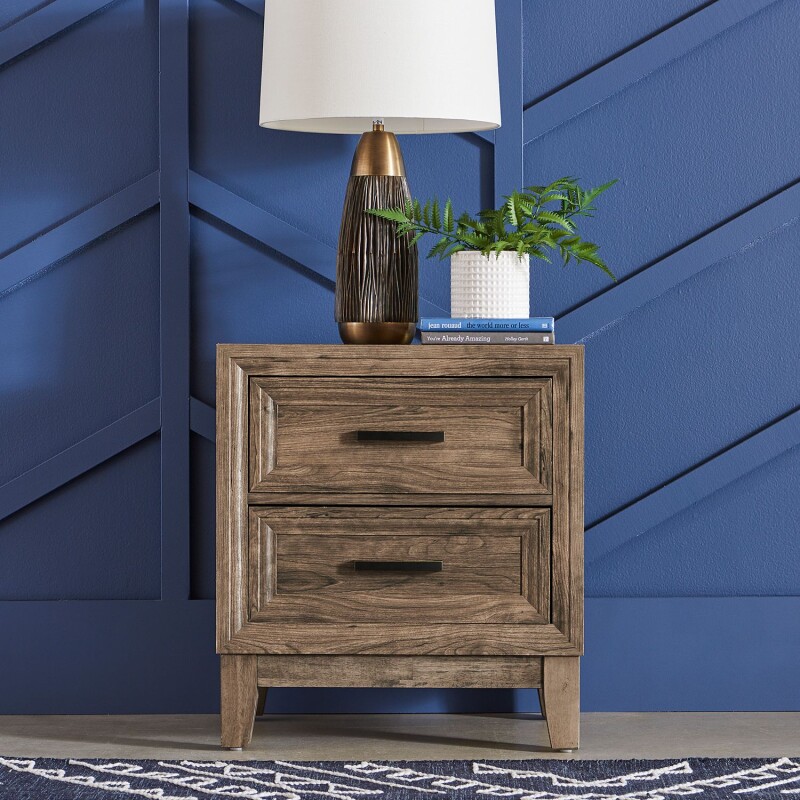 Ridgecrest King Storage Bed, Dresser & Mirror, Night Stand 384BRKSBDMN