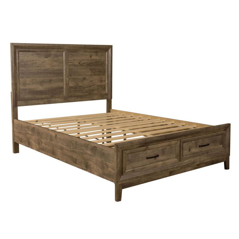 Ridgecrest Queen Storage Bed, Dresser & Mirror 384BRQSBDM